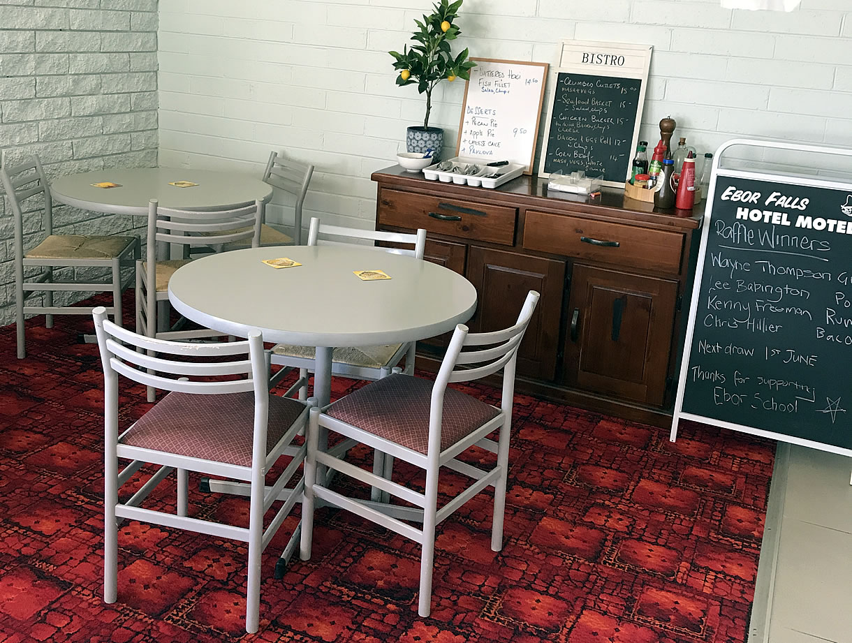 ebor falls hotel motel dining room